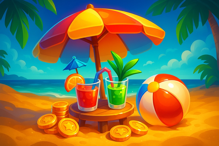 Beach Party — free social game key art