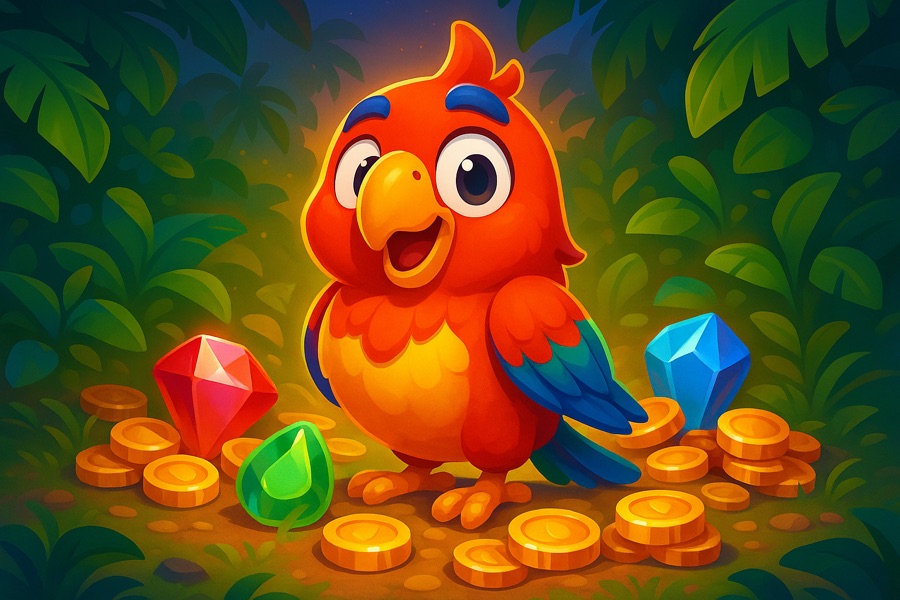 Parrot Paradise — free social game key art