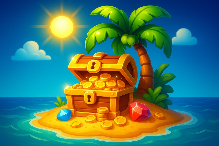 Sunshine Isle — free social game key art